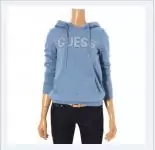 guess femmes veste mode 2012-2019U hoodie top double mot bleu